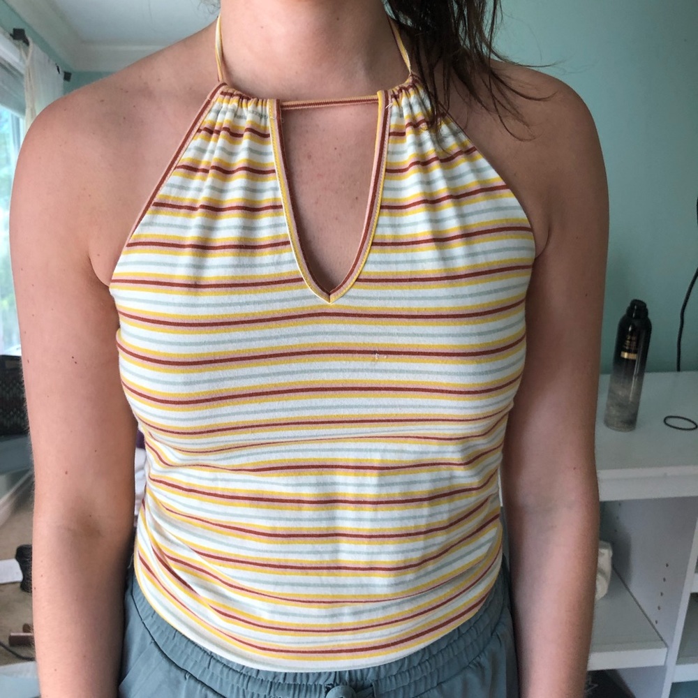 Halter top, striped